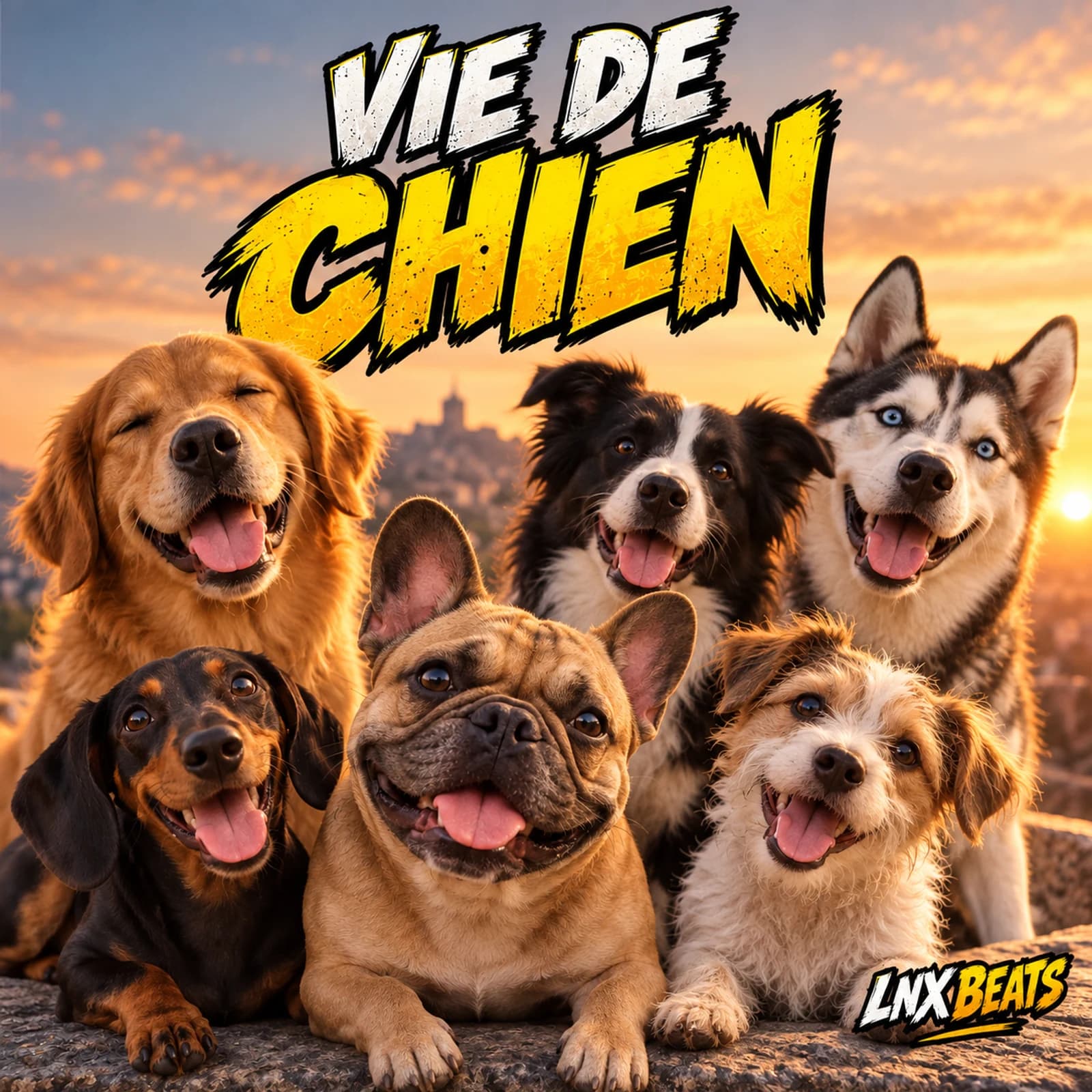 Pochette de « VIE DE CHIEN » — LNX Beats