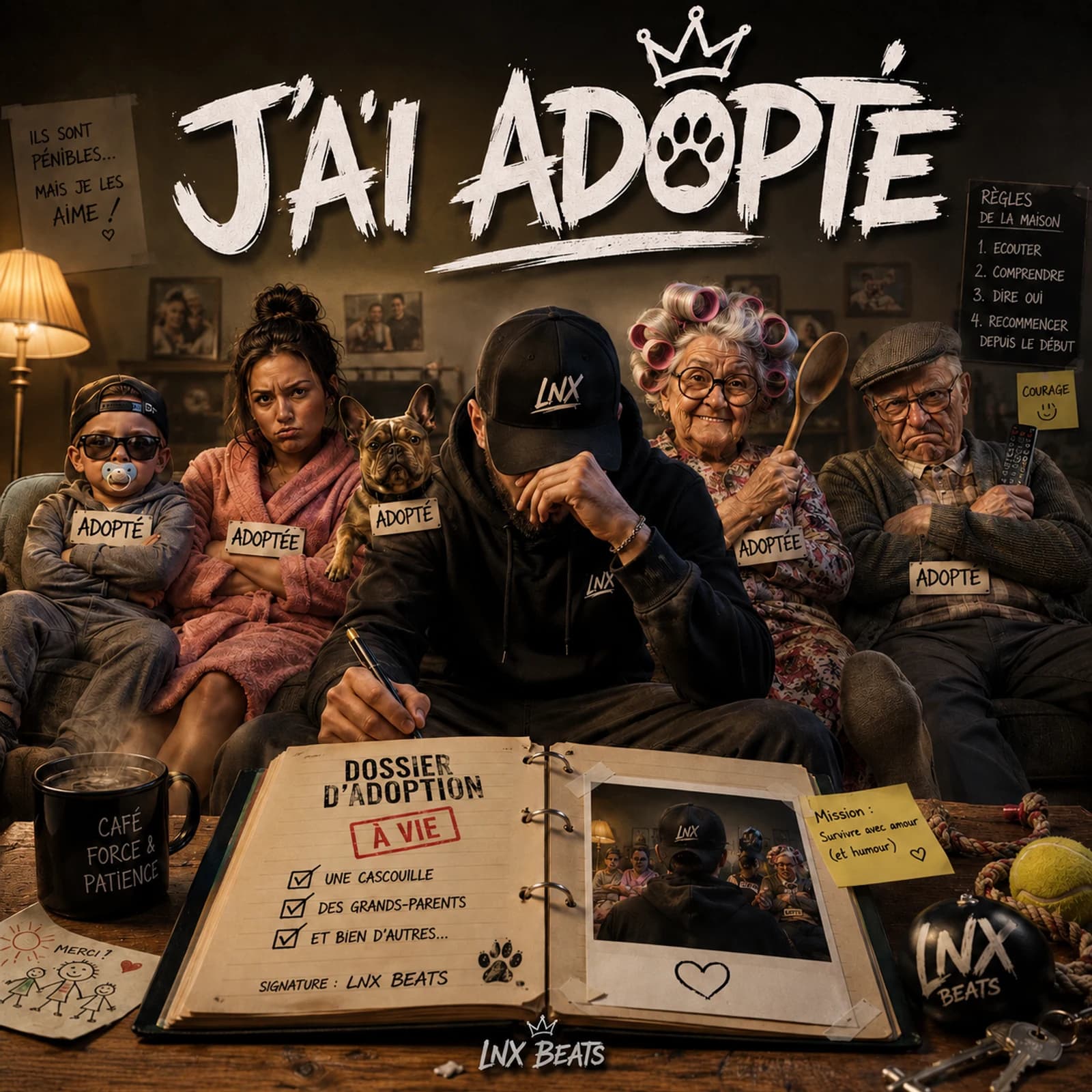 Pochette de « J’ai adopté » — LNX Beats
